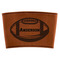 Sports Cognac Leatherette Mug Sleeve - Flat
