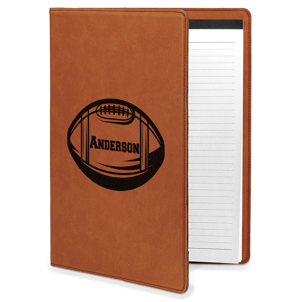 Custom Sports Leatherette Portfolio with Notepad - Large - Single Sided (Personalized)
