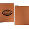 Sports Cognac Leatherette Portfolios with Notepad - Large - Single Sided - Apvl