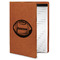 Sports Cognac Leatherette Portfolios with Notepad - Small - Main