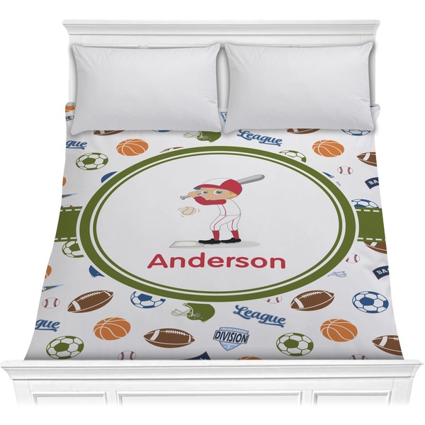 Custom Sports Comforter - Full / Queen (Personalized)