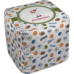Sports Cube Pouf Ottoman - 18" (Personalized)