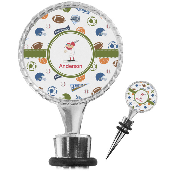 Custom Sports Wine Bottle Stopper (Personalized)