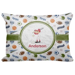 Sports Decorative Baby Pillowcase - 16"x12" (Personalized)