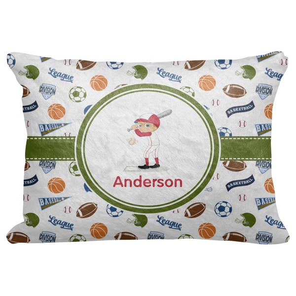 Custom Sports Decorative Baby Pillowcase - 16"x12" (Personalized)