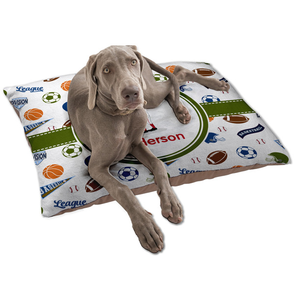 Custom Sports Dog Bed - Large w/ Name or Text