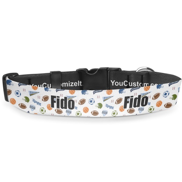Custom Sports Deluxe Dog Collar - Small (8.5" to 12.5") (Personalized)