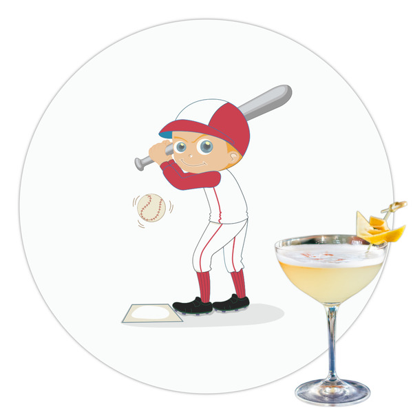 Custom Sports Printed Drink Topper - 3.5"