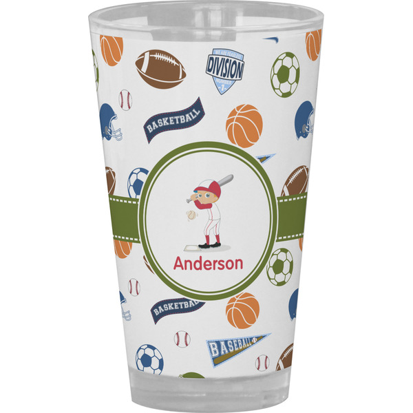 Custom Sports Pint Glass - Full Color (Personalized)