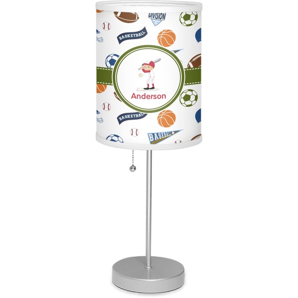 Custom Sports Lamp with Drum Shade (Personalized)