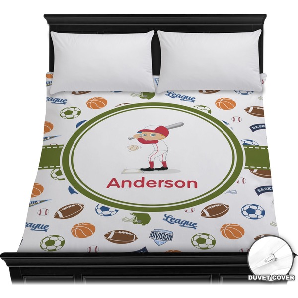 Custom Sports Duvet Cover - Full / Queen (Personalized)