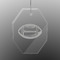 Sports Engraved Glass Ornament - Octagon (Personalized)