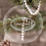 Sports Engraved Glass Ornament (Personalized)