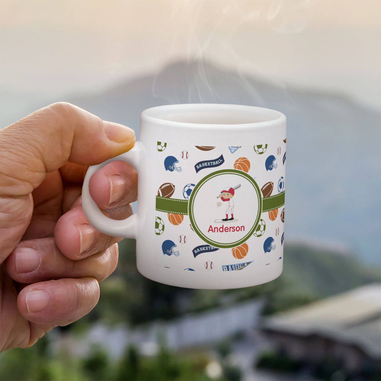 Custom Sports Espresso Cup (Personalized)