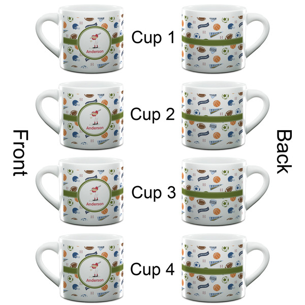 Sports Espresso Cup - 6oz (Double Shot Set of 4) APPROVAL
