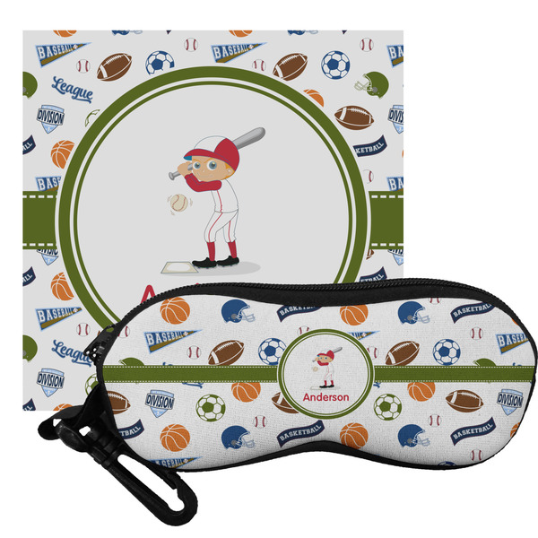 Custom Sports Eyeglass Case & Cloth (Personalized)
