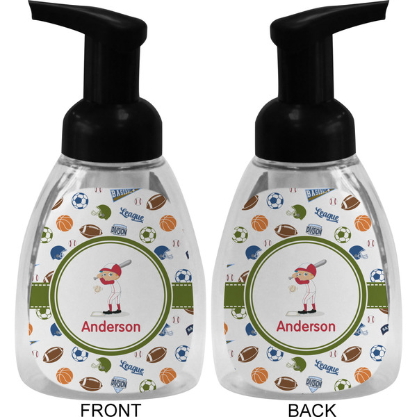Sports Foam Soap Bottle (Front & Back)