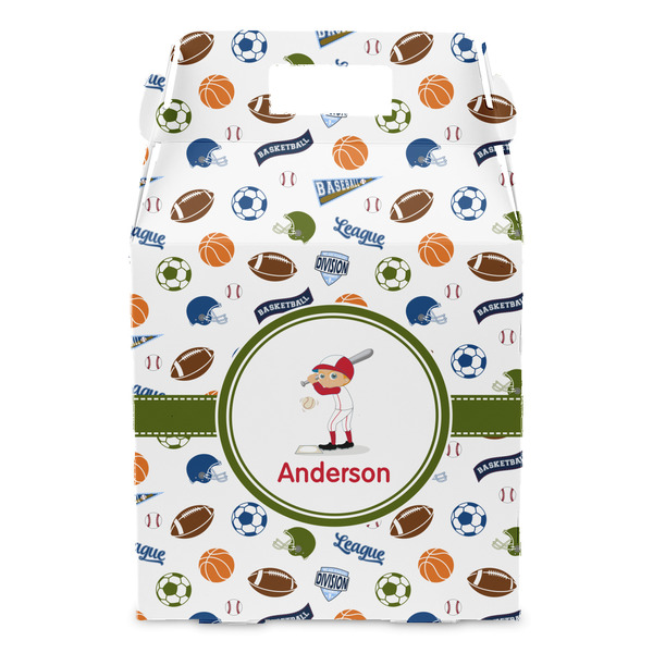 Sports Gable Favor Box - Front