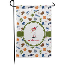 Sports Small Garden Flag - Single Sided w/ Name or Text