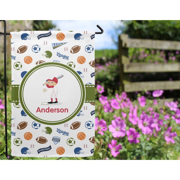 Sports Garden Flag - Outside In Flowers