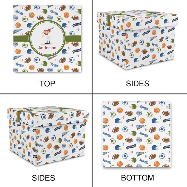 Sports Gift Boxes with Lid - Canvas Wrapped - Medium - Approval