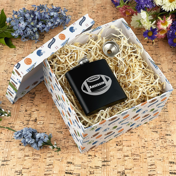 Sports Gift Boxes with Lid - Canvas Wrapped - X-Large - In Context