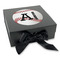 Sports Gift Boxes with Magnetic Lid - Black - Front (angle)