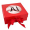 Sports Gift Boxes with Magnetic Lid - Red - Front