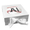 Sports Gift Boxes with Magnetic Lid - White - Front