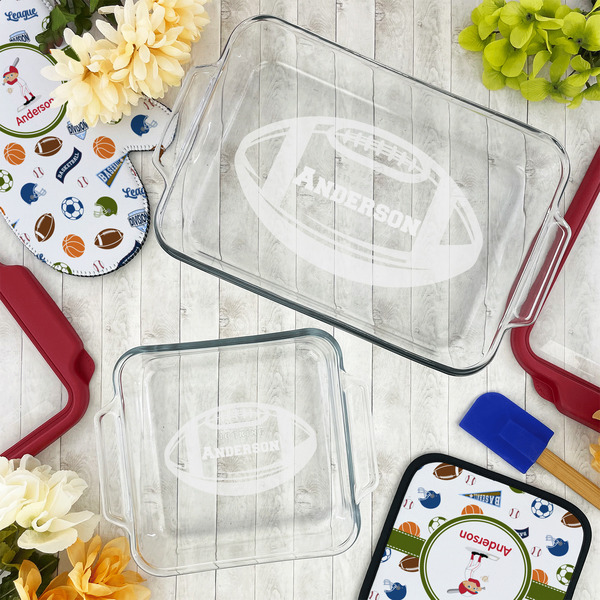 Sports Glass Baking Dish Set - LIFESTYLE