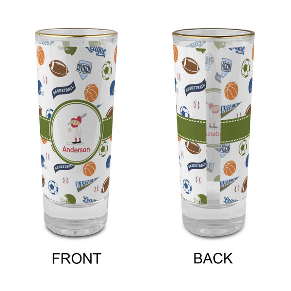 Sports Glass Shot Glass - 2 oz - Single - APPROVAL