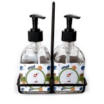 Sports Glass Soap & Lotion Bottle Set (Personalized)