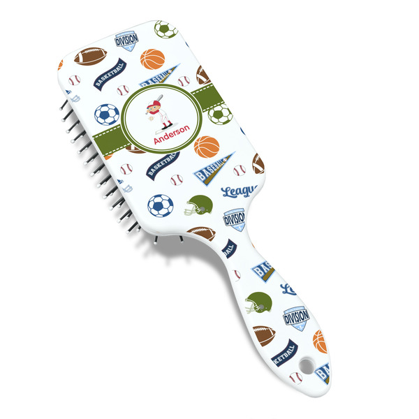 Sports Hair Brush - Angle View