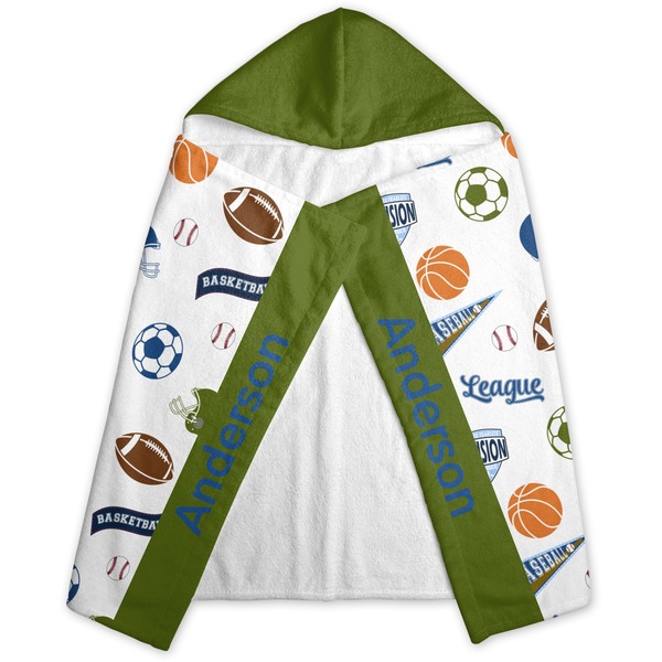 Sports Hooded Towel - Folded