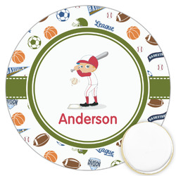 Sports Printed Cookie Topper - 3.25" (Personalized)