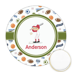 Sports Printed Cookie Topper - 2.5" (Personalized)