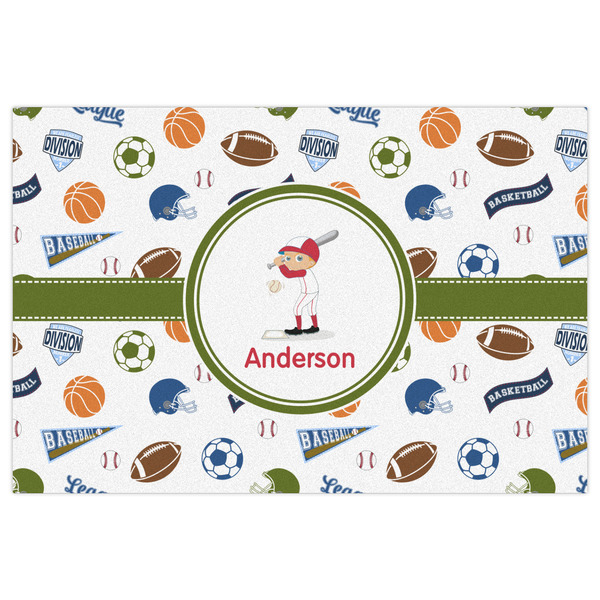 Sports Indoor / Outdoor Rug - 2'x3' - Front Flat