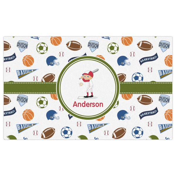 Sports Indoor / Outdoor Rug - 3'x5' - Front Flat