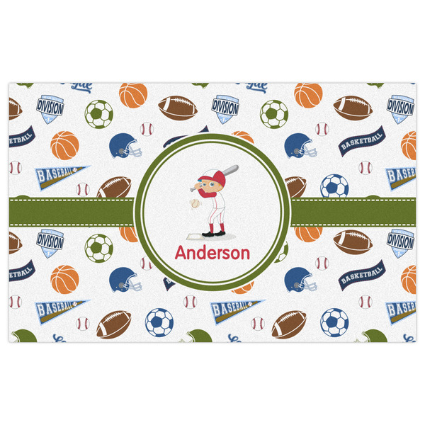 Sports Indoor / Outdoor Rug - 5'x8' - Front Flat