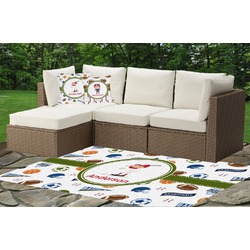 Sports Indoor / Outdoor Rug - Custom Size w/ Name or Text