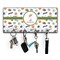 Sports Key Hanger w/ 4 Hooks w/ Graphics and Text