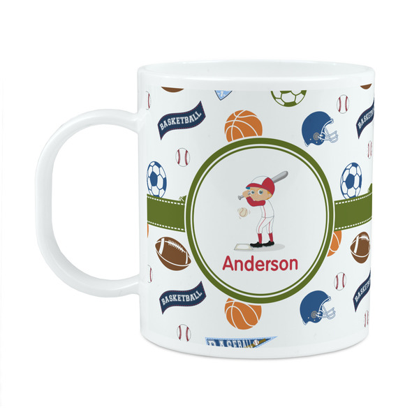 Custom Sports Plastic Kids Mug (Personalized)