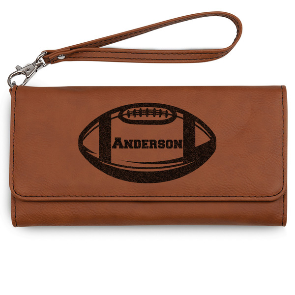 Custom Sports Ladies Leatherette Wallet - Laser Engraved - Rawhide (Personalized)