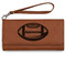 Sports Ladies Wallet - Leather - Rawhide - Front View