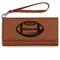 Sports Ladies Leatherette Wallet - Laser Engraved - Rawhide (Personalized)
