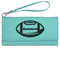 Sports Ladies Leatherette Wallet - Laser Engraved- Teal (Personalized)