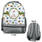 Sports Large Backpack - Gray - Front & Back View