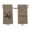 Sports Large Burlap Gift Bag - Front & Back (Personalized)
