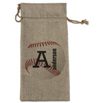 Sports Large Burlap Gift Bag - Front