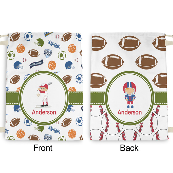 Sports Large Laundry Bag - Front & Back View